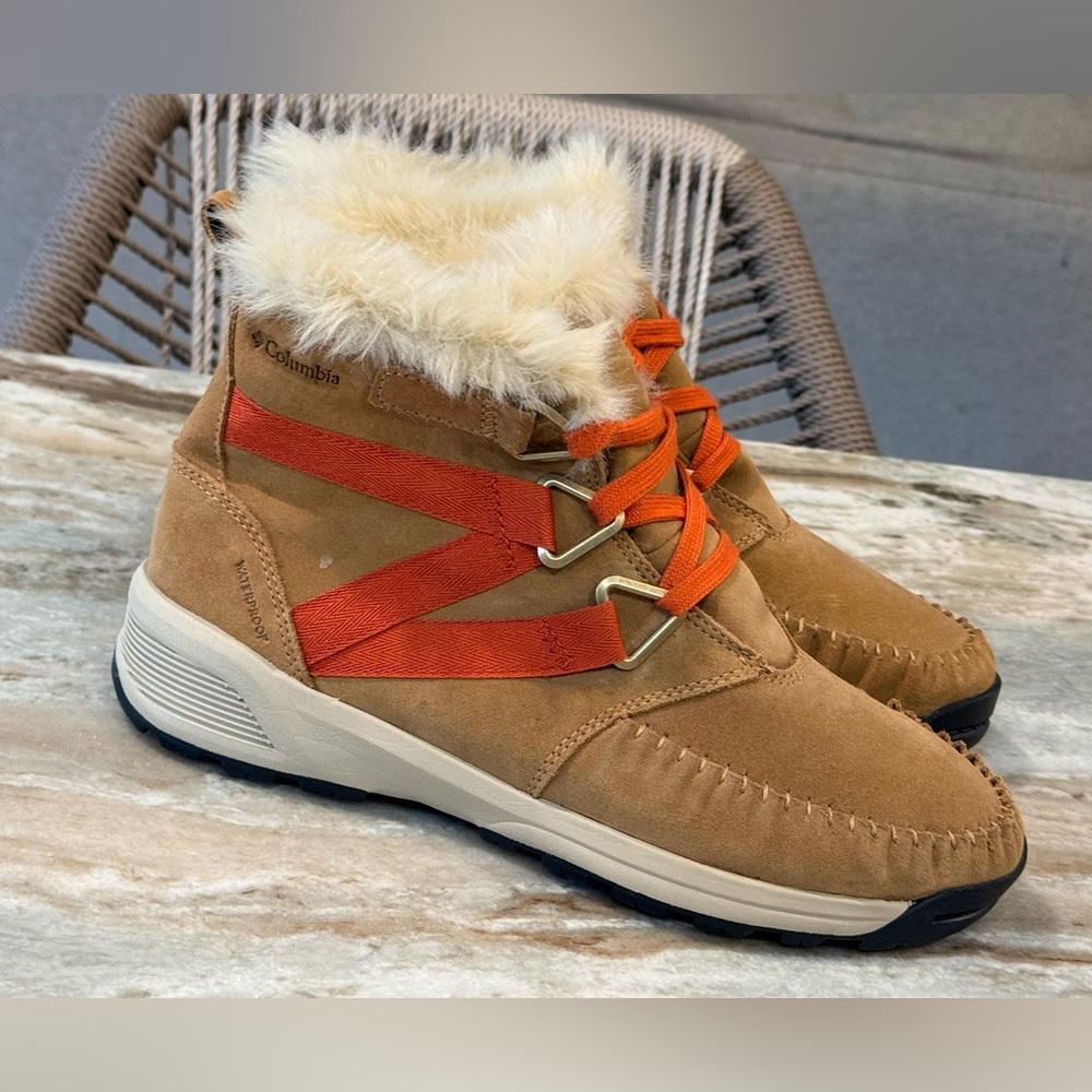 Women’s COLUMBIA Maragal Mid waterproof lace up boots- Size 8.5 - Picture 6 of 10